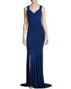 Donna Karan New York Sleeveless Crisscross-Back Gown - Lyst