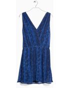 Mango Snake Print Dress - Lyst