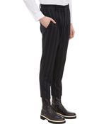 Ann Demeulemeester Multistripe Cropped Trousers - Lyst