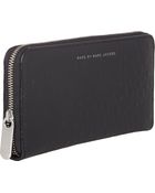 Marc By Marc Jacobs Ostrich-Stamped Zip-Around Wallet - Lyst