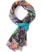 Etro Printed Scarf - Lyst