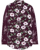 Equipment Cabernet Floral-Print Stretch-Silk Shirt - Lyst