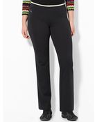 Lauren by Ralph Lauren Stretch-Cotton Active Pant - Lyst