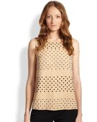 Diane von Furstenberg Jules Sleeveless Embellished Silk Tank - Lyst
