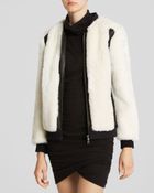 Pam & Gela Jacket - Faux Fur & Leather - Lyst