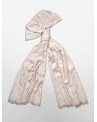 Calvin Klein Ck Logo Pashmina Scarf - Lyst