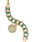 Versace Gold-Tone Enamel Bracelet - Lyst