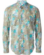 MSGM Floral Print Shirt - Lyst
