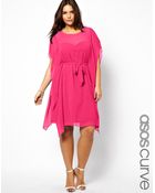 Asos Curve Kimono Drape Dress - Lyst