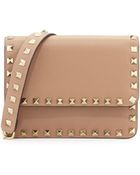Valentino Rockstud Flap Crossbody Bag - Lyst