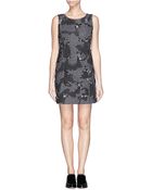 Theory 'Dophal' Rubber Flock Sequin Wool Blend Dress - Lyst