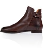 Ralph Lauren Collection Leather Quilita Ankle Boots - Lyst