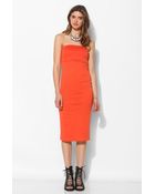 Sparkle & Fade Strapless Knit Midi Dress - Lyst