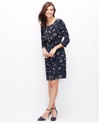 Ann Taylor Petite Floral Tie Waist Dress - Lyst