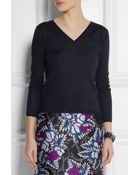 Miu Miu Cashmere And Silk-Blend Sweater - Lyst
