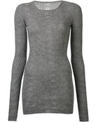 Rick Owens Woodgrain Top - Lyst