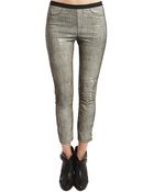 Helmut Lang Printed Leather Legging - Lyst