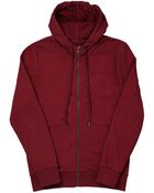 Blood Brother Zip Through Burgundy Hoodie - Lyst