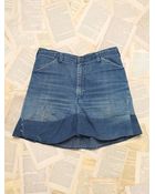 Free People Vintage Denim Skirt - Lyst