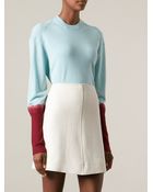 3.1 Phillip Lim Contrast Sleeve Sweater - Lyst