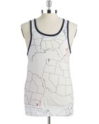 Alternative Apparel Lincoln Print Tank Top - Lyst