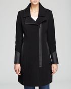 Marc New York Patrice Mixed-Media Wool Coat - Lyst