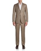 Saks Fifth Avenue Black Label Slim-Fit Sharkskin Wool Suit - Lyst