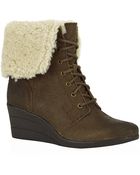 Ugg Australia Zea Suede Wedge Boot - Lyst