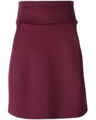 Jil Sander A-line Scuba Skirt - Lyst