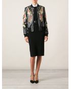 Dolce & Gabbana Floral Keys Print Bomber Jacket - Lyst