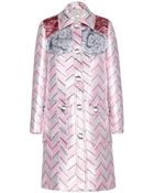 Miu Miu Jacquard Coat - Lyst
