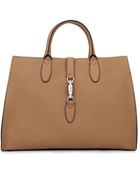 Gucci Jackie Leather Tote - Lyst