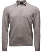 Boss Black Banet Long Sleeve Polo Shirt - Lyst