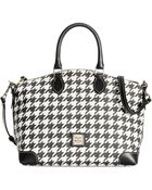 Dooney & Bourke Houndstooth Satchel - Lyst