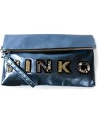 Pinko Logo Clutch - Lyst