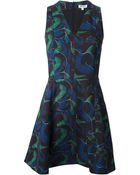 Kenzo Peacock Skater Dress - Lyst