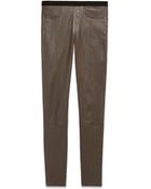 Helmut Lang Zip Leather Pant - Lyst