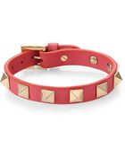 Valentino Rockstud Small Leather Bracelet - Lyst
