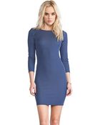 Alice + Olivia Kal Open Back Fitted Long Sleeve Dress - Lyst