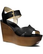 Michael Kors Peggy Leather Wedge - Lyst