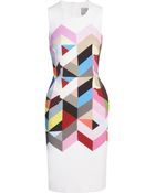 Preen By Thornton Bregazzi Issy Printed Stretchcrepe Dress - Lyst