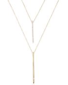 Kacey K Diamond & 14K Gold Double Chain Necklace - Lyst