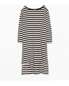 Zara Side Slit Striped T-Shirt - Lyst