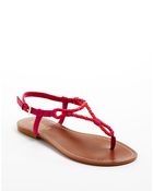 Lauren by Ralph Lauren Alexa Leather Sandals - Lyst
