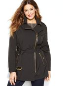 Michael Kors Michael Belted Soft Shell Trench Coat - Lyst
