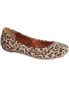 Lucky Brand Santana Leather Ballet Flats - Lyst