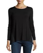 Laundry By Shelli Segal Faux-Leather-Shoulder Top - Lyst