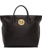 Versace Black Medusa Medallion Tote - Lyst