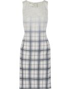 Oscar de la Renta Plaid Angora-Blend Dress - Lyst