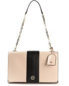 Tory Burch Robinson Striped Shoulder Bag - Lyst